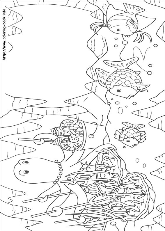 Rainbow Fish coloring picture